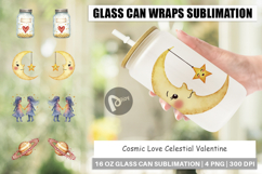 Cosmic Love Valentine Glass Can Product Image 1