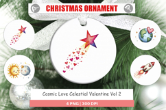 Cosmic Love Valentine Ornament Product Image 1