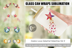 Cosmic Love Valentine Glass Can Product Image 1