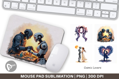 Cosmic Lovers Romance Mouse Pad Product Image 1