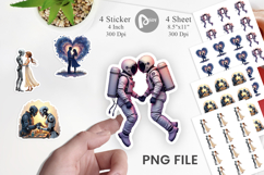 Cosmic Lovers Romance Sticker Product Image 1