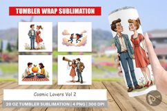 Cosmic Lovers Romance Tumbler Product Image 1