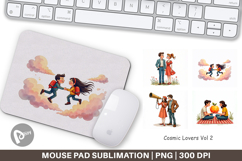 Cosmic Lovers Romance Mouse Pad Product Image 1
