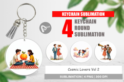 Cosmic Lovers Romance Keychain Product Image 1