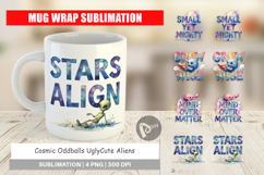 Alien Wisdom Quote Mug Wrap Product Image 1