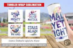 Alien Wisdom Quote Tumbler Product Image 1