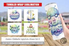 Alien Wisdom Quote Tumbler Product Image 1