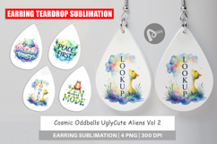 Alien Wisdom Quote Earring Product Image 1