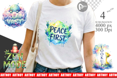 Alien Wisdom Quote Sublimation Product Image 1