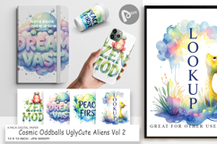 Alien Wisdom Quote Digital Paper Product Image 1