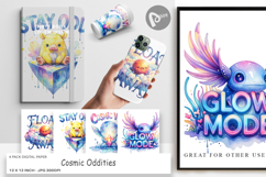 Unique Odd Alien Quotes Digital Paper Product Image 1