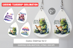 Odd Alien Quotes Earring Product Image 1