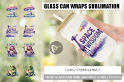 Odd Alien Quotes Glass Can Product Image 1