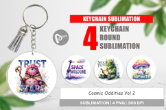 Odd Alien Quotes Keychain Product Image 1