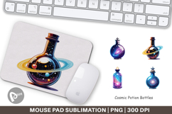 Mouse Pad Cosmic Potion Bottles Product Image 1