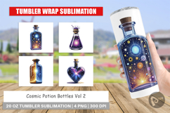 Tumbler Cosmic Potion Bottles Product Image 1