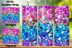 Cosmic Rainbow Glint Ombre Tumbler wrap, Seamless Wrap PNG