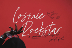 Cosmic Rockstar - Modern Handbrushed Script Font Product Image 1