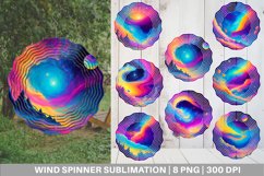 Cosmic Sky Landscape Wind Spinner | Sublimation Spinner Desi Product Image 1