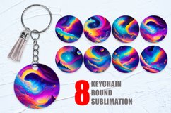 Cosmic Sky Landscape Keychain | Keyring Product Image 1