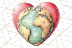 Little Astronauts Clipart PNG, Cosmic Valentine Clip Art Product Image 2