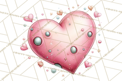 Little Astronauts Clipart PNG, Cosmic Valentine Clip Art Product Image 5