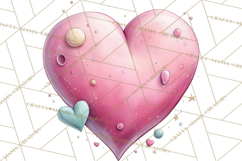 Little Astronauts Clipart PNG, Cosmic Valentine Clip Art Product Image 2