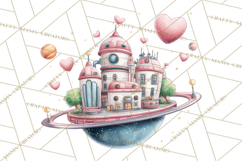 Little Astronauts Clipart PNG, Cosmic Valentine Clip Art Product Image 2