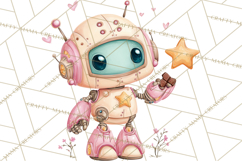 Little Astronauts Clipart PNG, Cosmic Valentine Clip Art Product Image 5