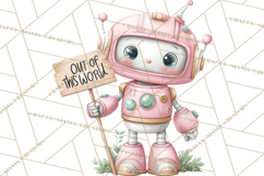 Little Astronauts Clipart PNG, Cosmic Valentine Clip Art Product Image 4