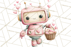 Little Astronauts Clipart PNG, Cosmic Valentine Clip Art Product Image 3