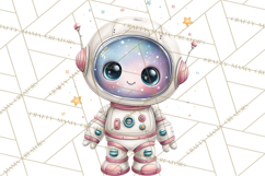 Little Astronauts Clipart PNG, Cosmic Valentine Clip Art Product Image 4