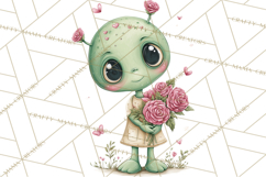 Little Astronauts Clipart PNG, Cosmic Valentine Clip Art Product Image 2