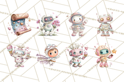 Little Astronauts Clipart PNG, Cosmic Valentine Clip Art Product Image 5