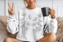 Cosmos Flowers Svg,4 Flower Svg Cut Files Product Image 2