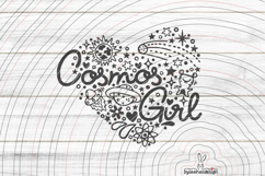 Cosmos Girl Cutting File SVG DXF Product Image 1