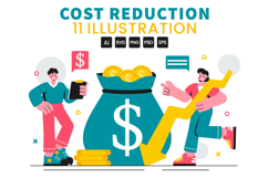 11 Cost Reduction Business Illustration Product Image 1