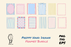 Summer Preppy Hand Drawn Frames Bundle Product Image 2