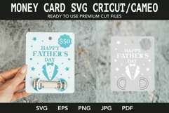 Happy Father's Day Money Card SVGs I Cricut I Silhouette Product Image 1