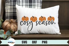 Cosy Season SVG, Fall Pumpkin SVG, Autumn Pumpkins PNG Product Image 1