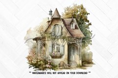 Watercolor Cottages V2 Clipart Illustration Bundle Product Image 3