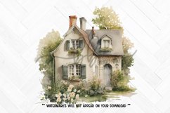 Watercolor Cottages V2 Clipart Illustration Bundle Product Image 6