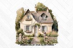 Watercolor Cottages V2 Clipart Illustration Bundle Product Image 7