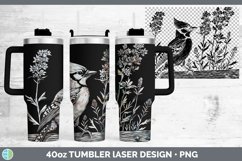 GorgeousCottage Birds Laser 40oz Tumbler design.