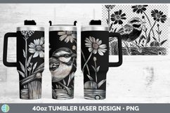 GorgeousCottage Birds Laser 40oz Tumbler design.