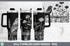 GorgeousCottage Birds Laser 40oz Tumbler design.