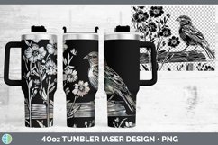 GorgeousCottage Birds Laser 40oz Tumbler design.