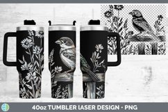 GorgeousCottage Birds Laser 40oz Tumbler design.