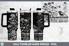 GorgeousCottage Birds Laser 40oz Tumbler design.
