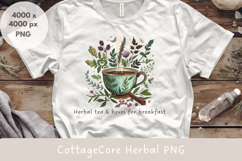 Herbal Tea &amp; Hexes for Breakfast PNG |Cottagecore Witchy Product Image 1